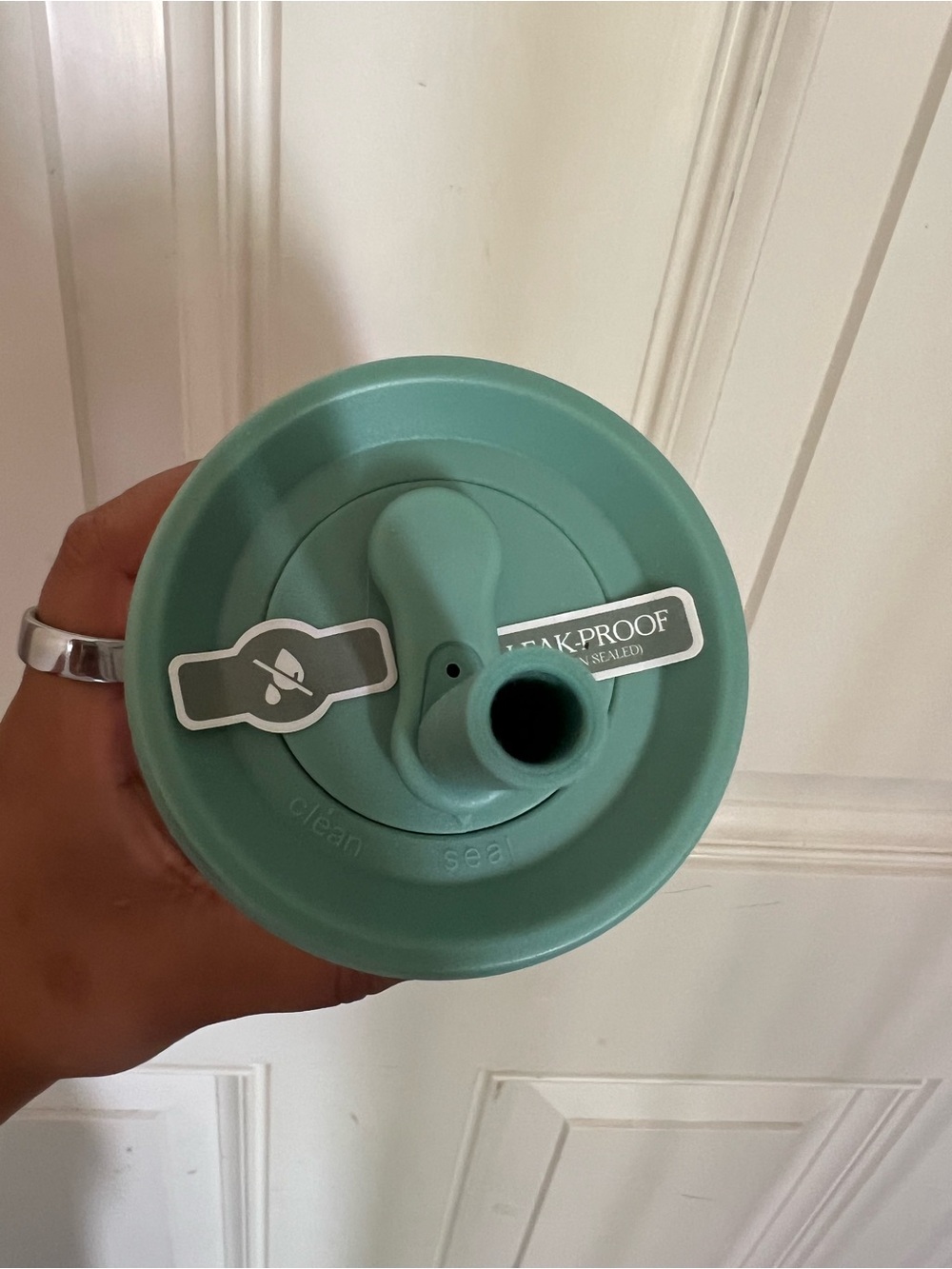 Leak-Proof Travel Cup Lid in Teal - Home Dining